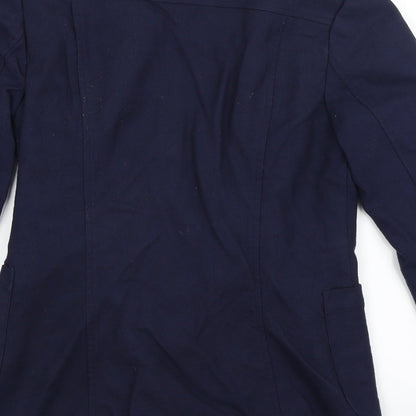 H&M Womens Blue   Jacket Blazer Size 8