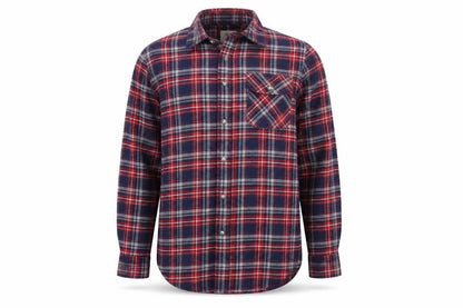 Cedarwood State Mens Blue Plaid Button-Up Size M