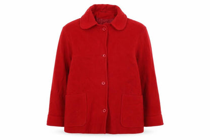 Womens UK Size 16 Preworn Red Overcoat