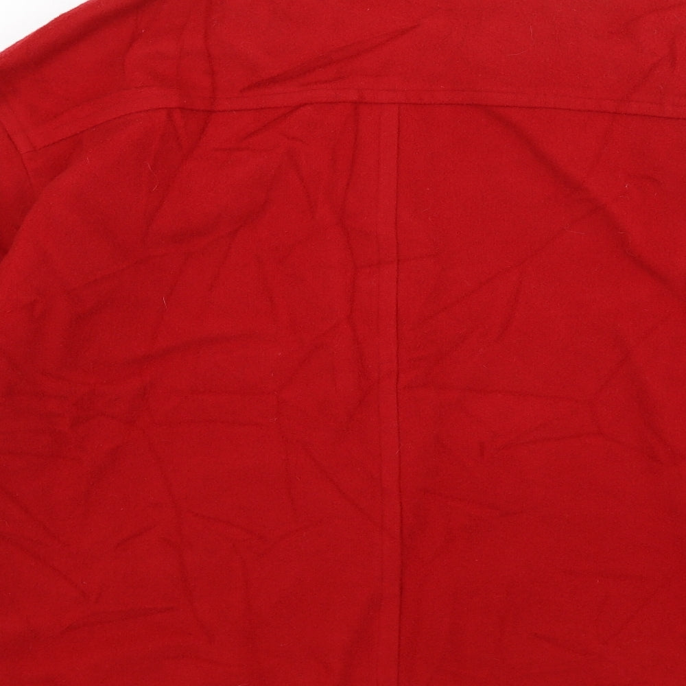 Womens UK Size 16 Preworn Red Overcoat