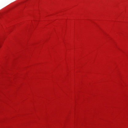 Womens UK Size 16 Preworn Red Overcoat