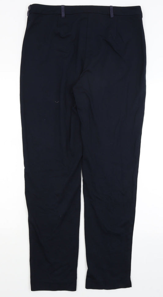 M&S Womens Blue   Dress Pants Trousers Size 14 L30 in
