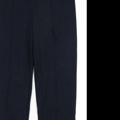 M&S Womens Blue   Dress Pants Trousers Size 14 L30 in