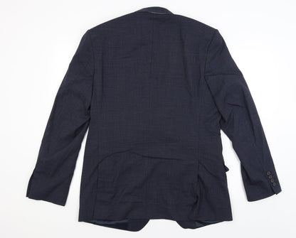 Mens UK Size M M&S Regular Blue Suit Jacket