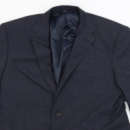 Mens UK Size M M&S Regular Blue Suit Jacket