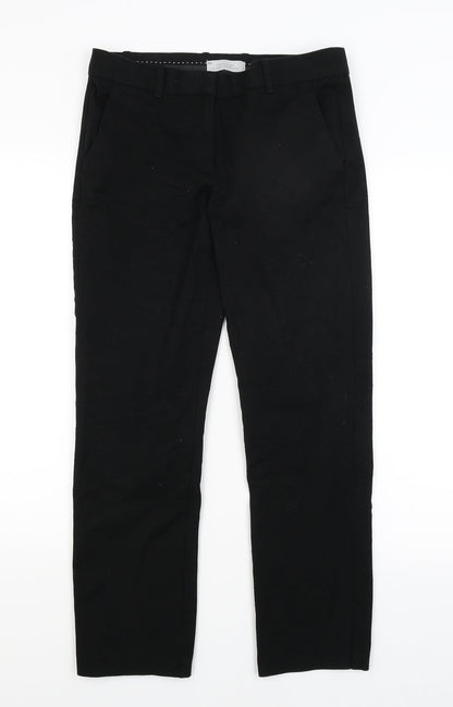Womens UK Size 8 Gap Regular Fit Dress Pants Black Trousers