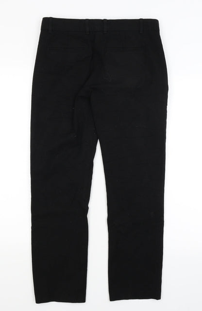Womens UK Size 8 Gap Regular Fit Dress Pants Black Trousers