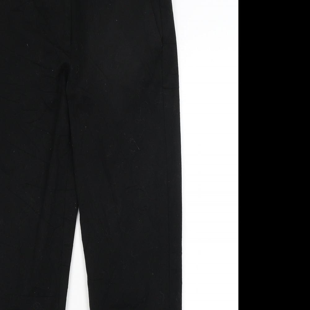 Womens UK Size 8 Gap Regular Fit Dress Pants Black Trousers