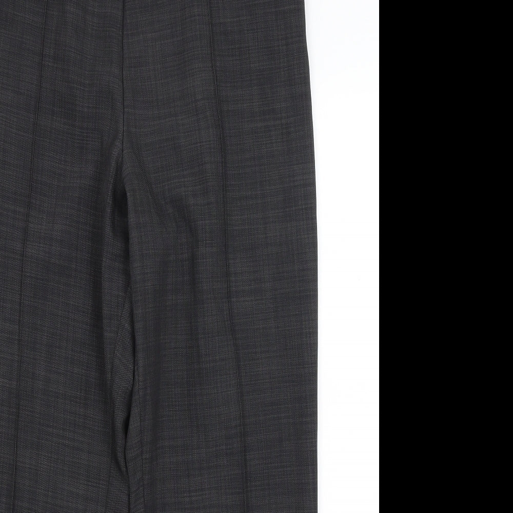 Womens UK Size 14 M&S Regular Fit Dress Pants Grey Trousers