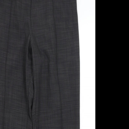 Womens UK Size 14 M&S Regular Fit Dress Pants Grey Trousers