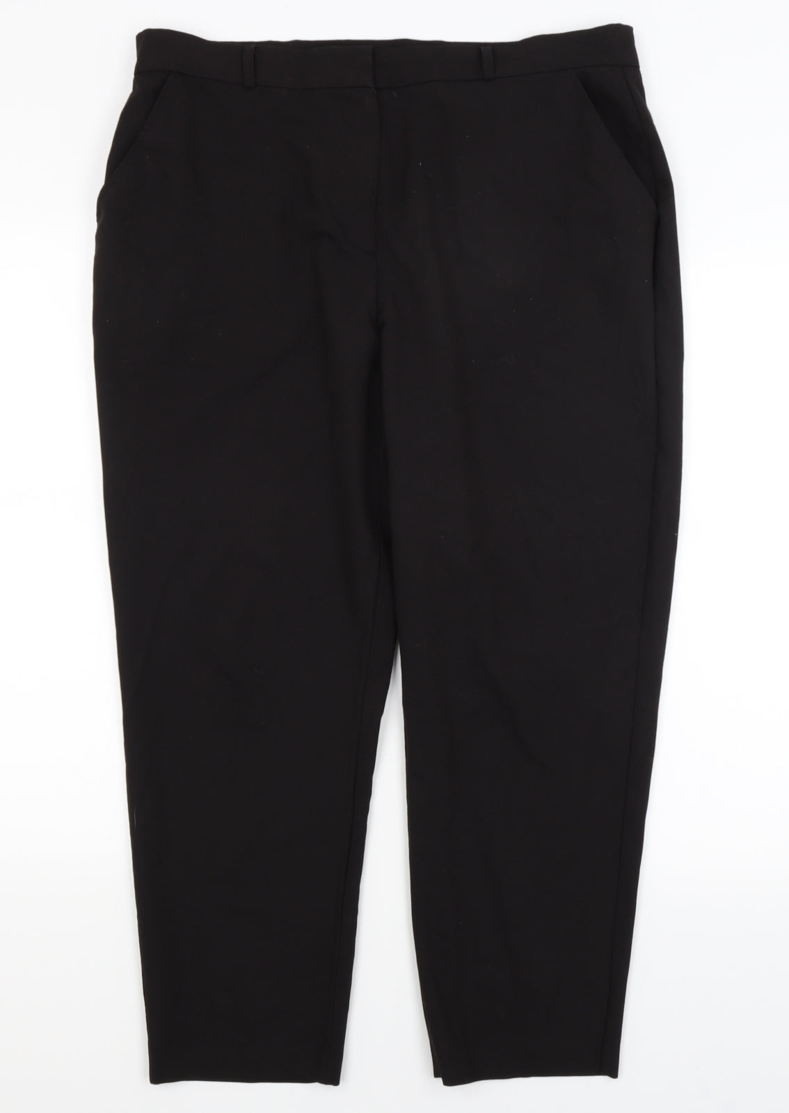 Select Womens Black   Dress Pants Trousers Size 16 L25.5 in