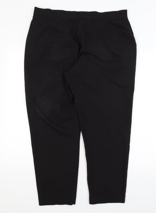Select Womens Black   Dress Pants Trousers Size 16 L25.5 in