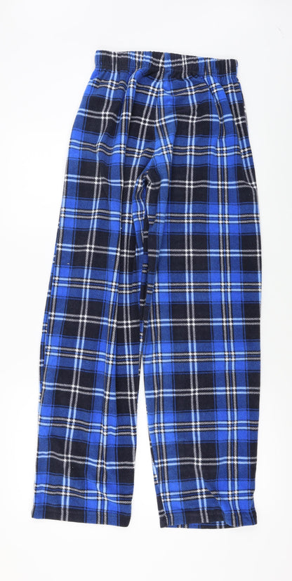 F&F  Mens Blue Check  Trousers  Size S L28 in