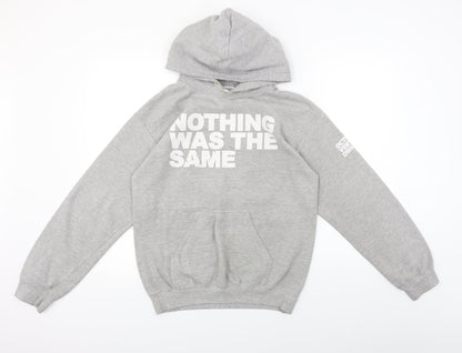 Mens UK Size S Gildan Grey Pullover Hoodie