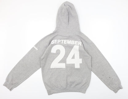 Mens UK Size S Gildan Grey Pullover Hoodie