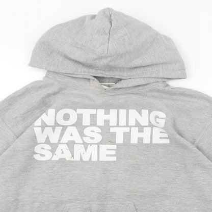 Mens UK Size S Gildan Grey Pullover Hoodie