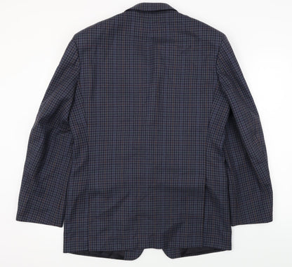 Mens UK Size 40 Marks and Spencer Regular Blue Suit Jacket