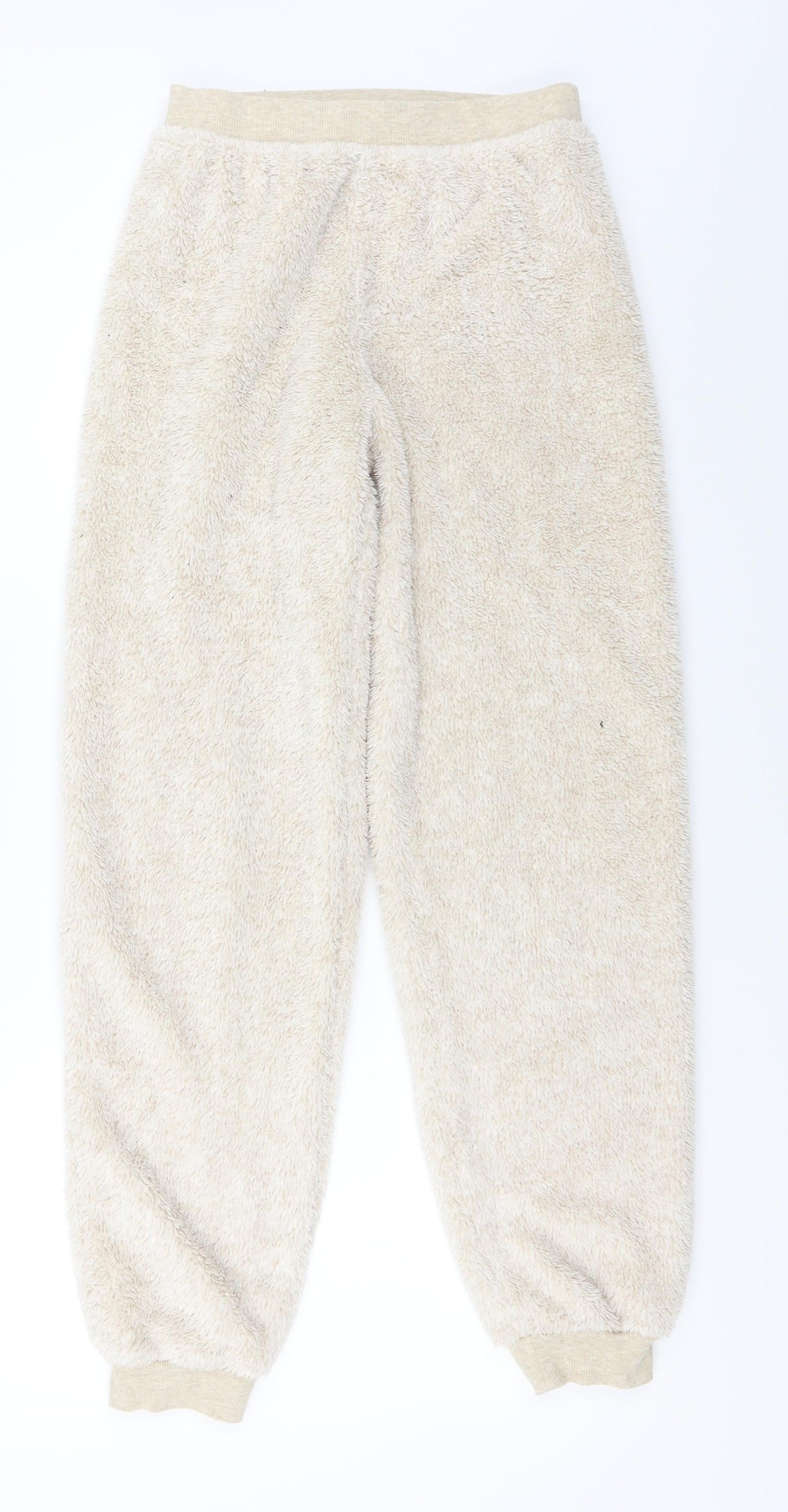Womens UK Size 8 Marks and Spencer Regular Fit Sweatpants Beige Trousers