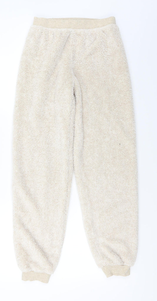 Womens UK Size 8 Marks and Spencer Regular Fit Sweatpants Beige Trousers
