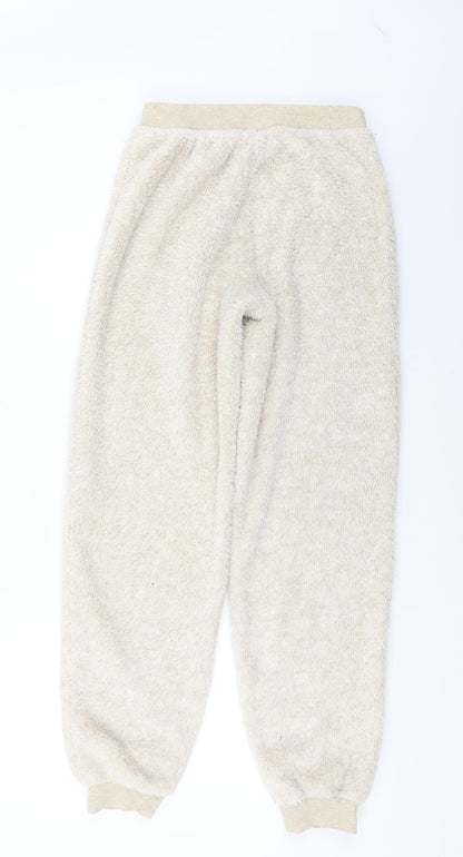 Womens UK Size 8 Marks and Spencer Regular Fit Sweatpants Beige Trousers