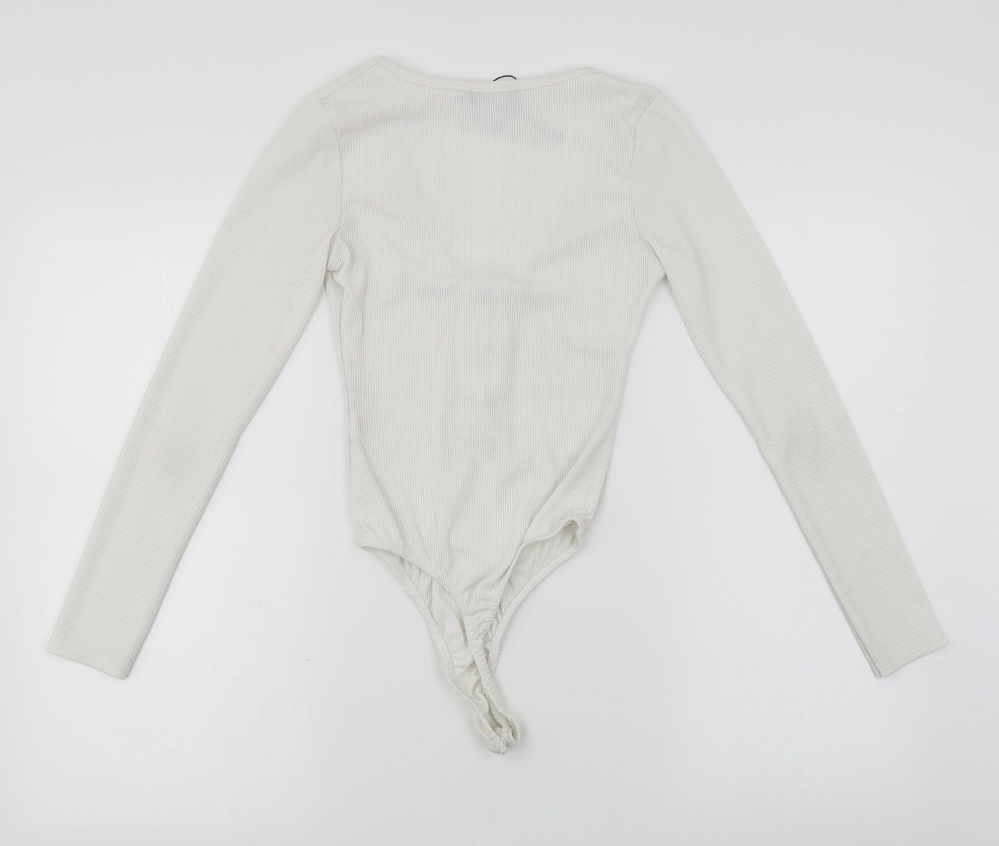 PRETTYLITTLETHING Womens White   Bodysuit One-Piece Size 4