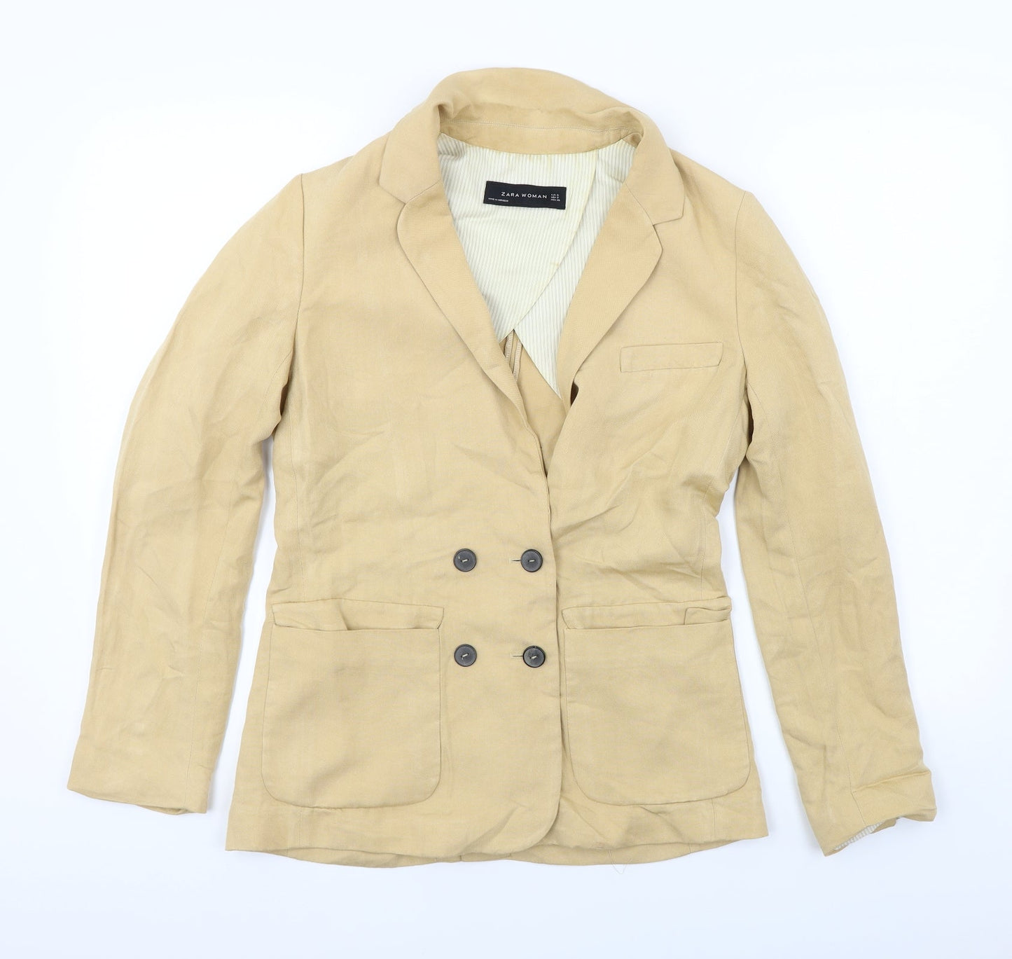 Zara Womens Beige   Jacket Blazer Size S