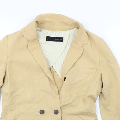 Zara Womens Beige   Jacket Blazer Size S