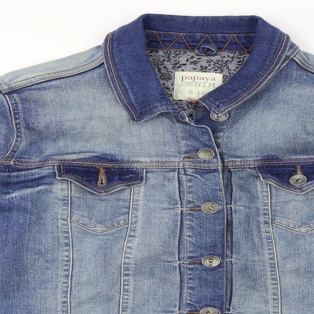 Papaya  Womens Blue   Jacket Coat Size 10