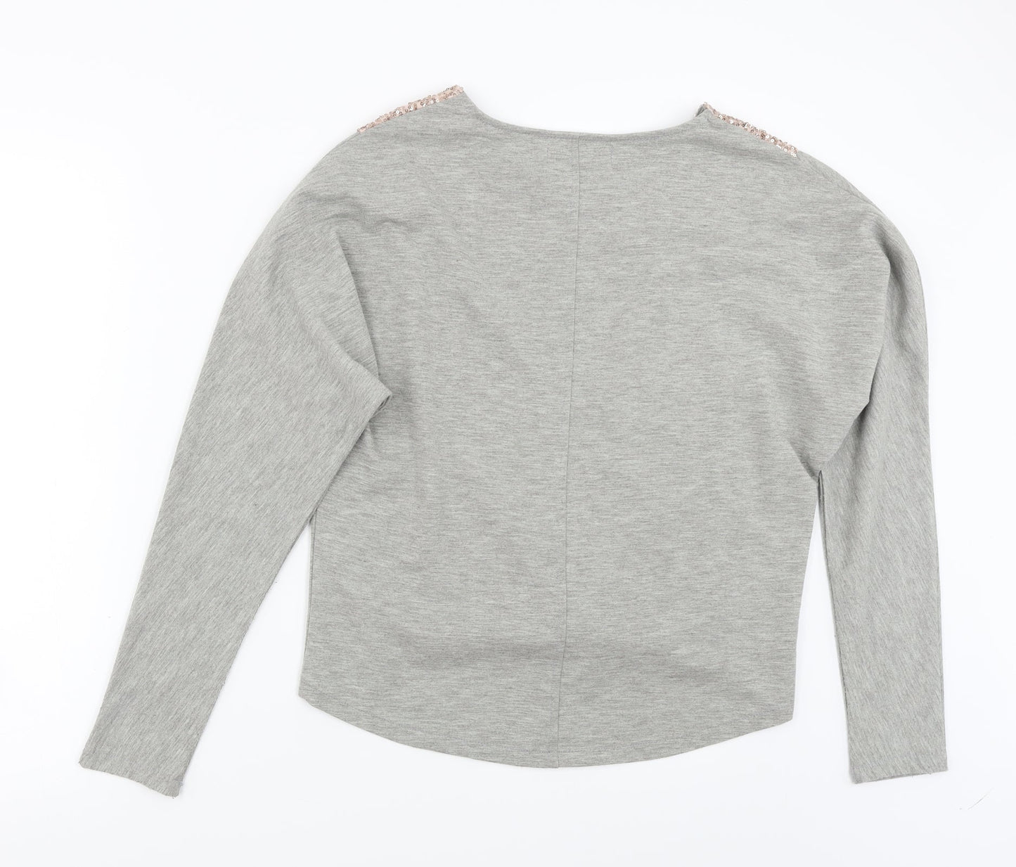 Boohoo Womens Grey   Basic T-Shirt Size 8