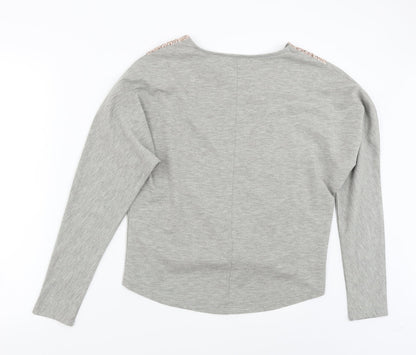 Boohoo Womens Grey   Basic T-Shirt Size 8