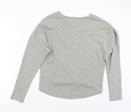 Boohoo Womens Grey   Basic T-Shirt Size 8