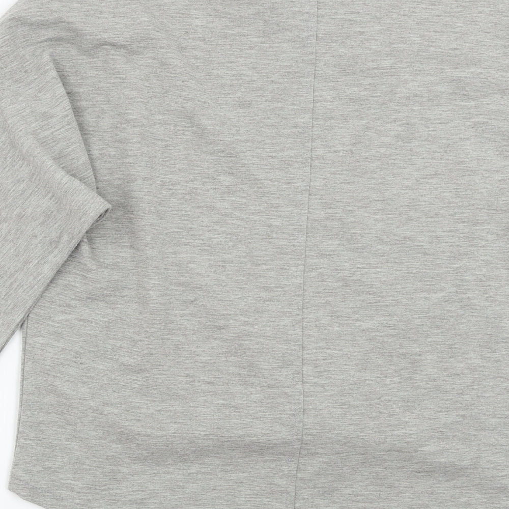 Boohoo Womens Grey   Basic T-Shirt Size 8