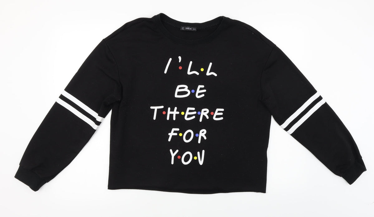 SHEIN Womens Black   Pullover Jumper Size M
