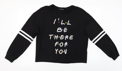 SHEIN Womens Black   Pullover Jumper Size M