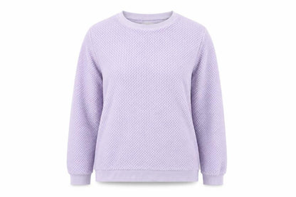 Love To Lounge     Womens Purple Houndstooth  Pullover Jumper Size L