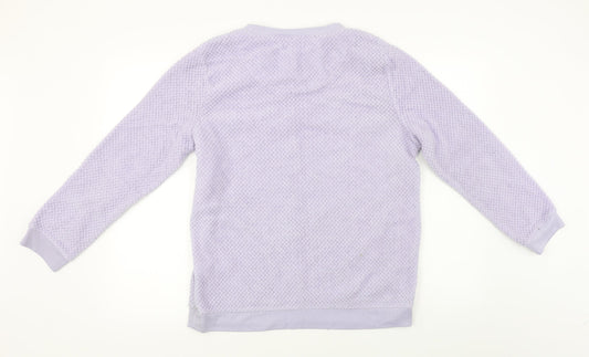love to lounge     Womens Purple Houndstooth  Pullover Jumper Size L
