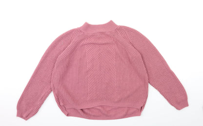 Select Womens Pink  Knit Pullover Jumper Size M