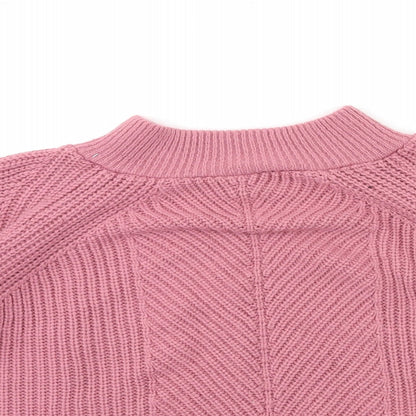 Select Womens Pink  Knit Pullover Jumper Size M