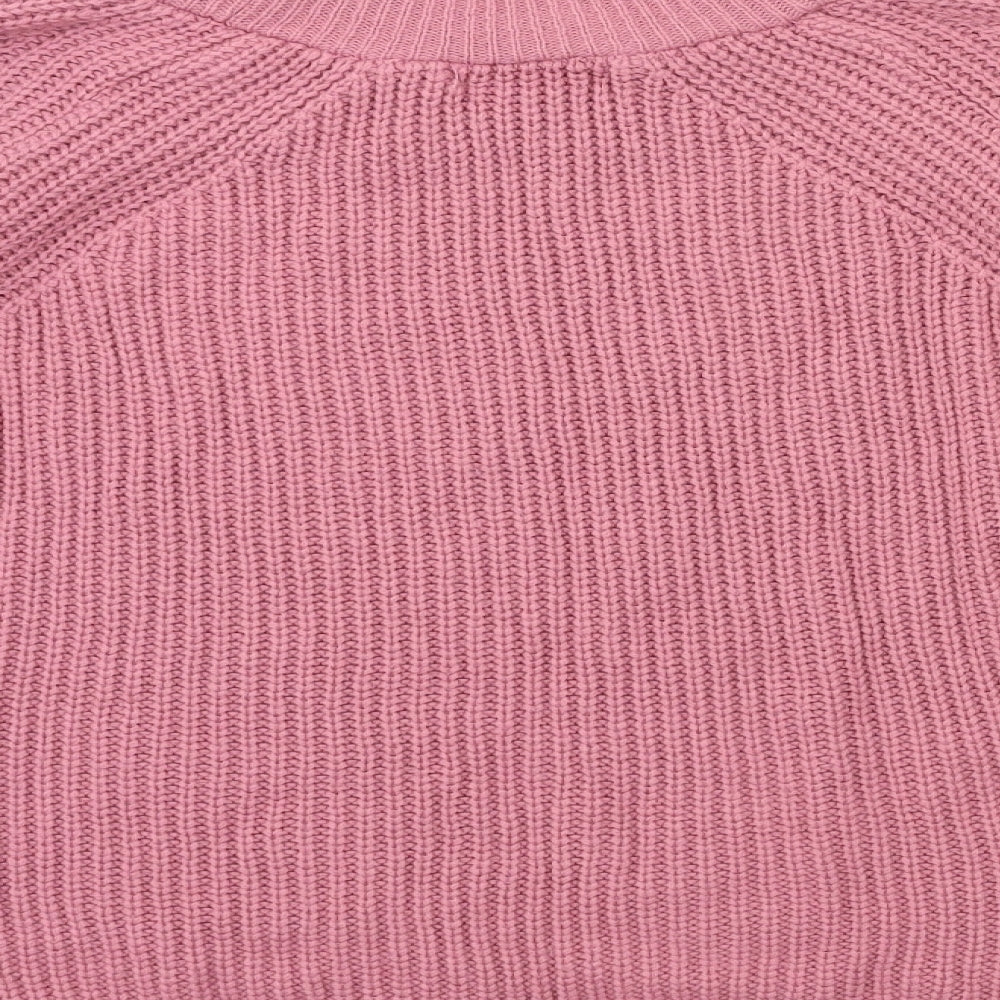 Select Womens Pink  Knit Pullover Jumper Size M