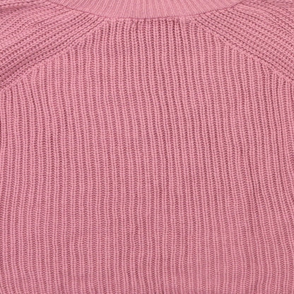 Select Womens Pink  Knit Pullover Jumper Size M