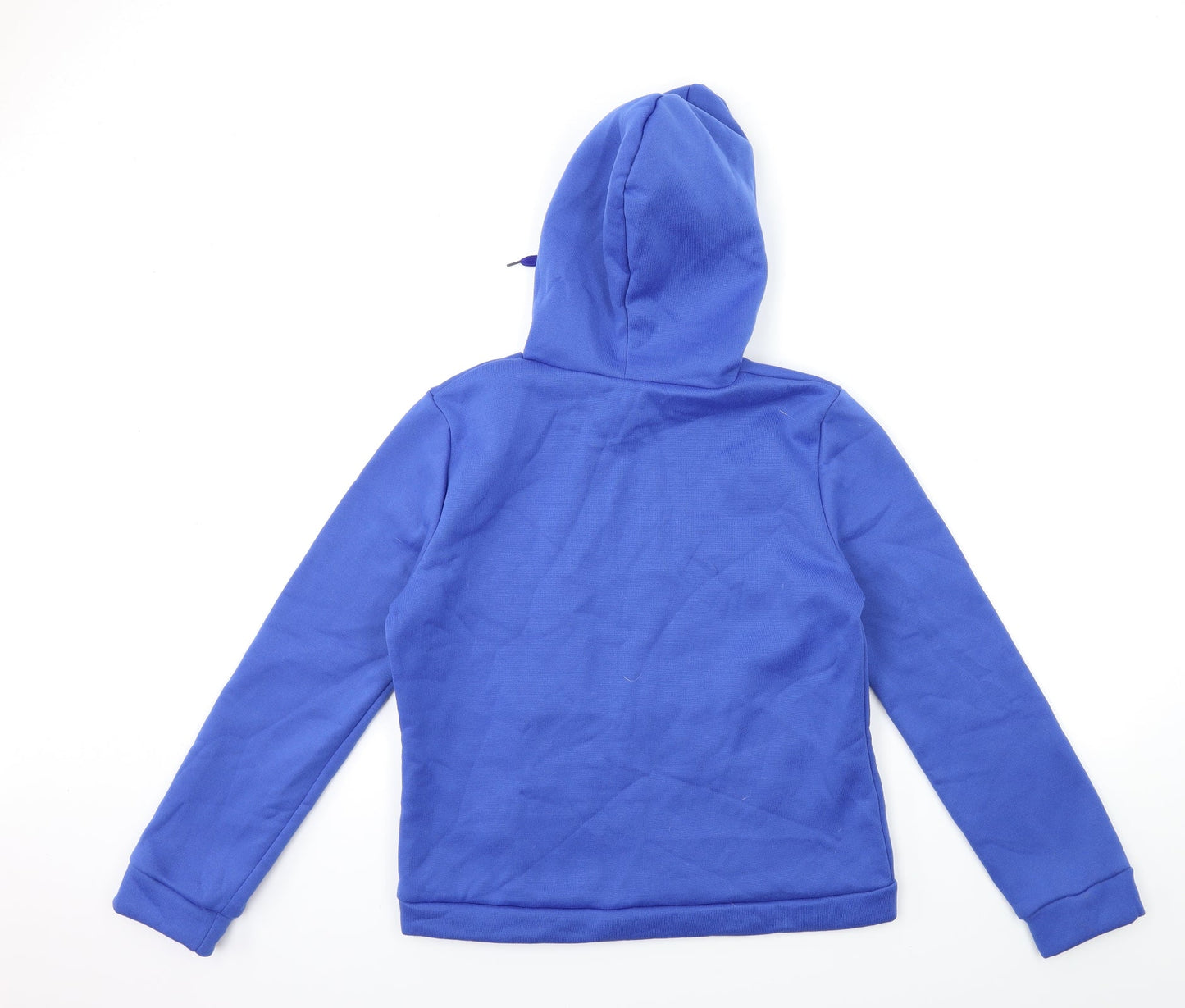 Mens UK Size M Preworn Blue Pullover Hoodie