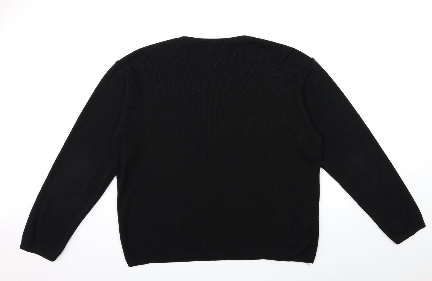 Boohoo Mens Red  Knit Pullover Jumper Size L