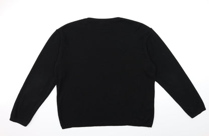 Boohoo Mens Red  Knit Pullover Jumper Size L