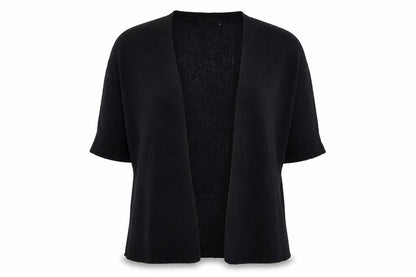 Evans Womens Black  Knit Cardigan Jumper Size 14