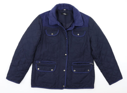 David parry Womens Blue   Jacket Coat Size 14