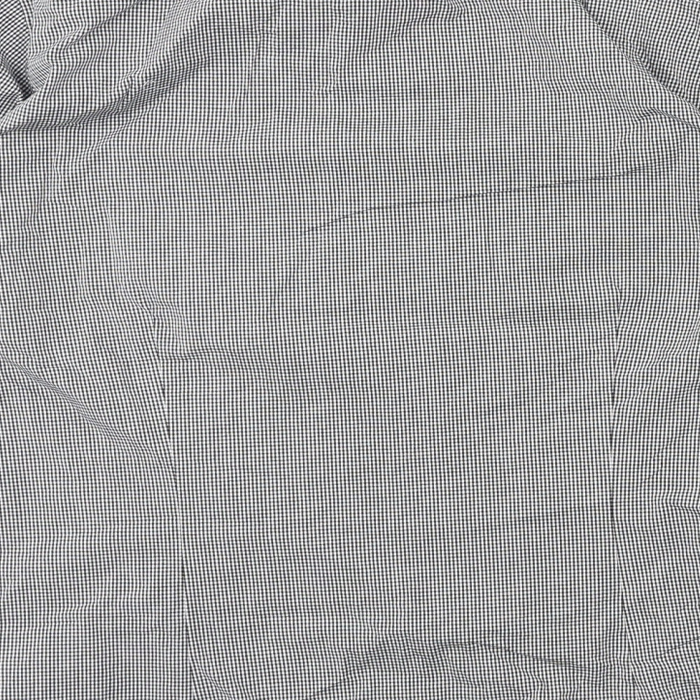 Mens UK Size S Premier Black  Button-Up Long Sleeve Casual Shirt