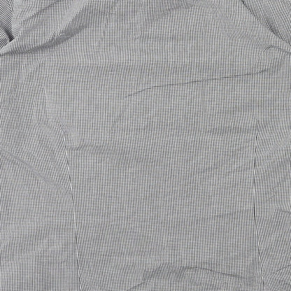 Mens UK Size S Premier Black  Button-Up Long Sleeve Casual Shirt