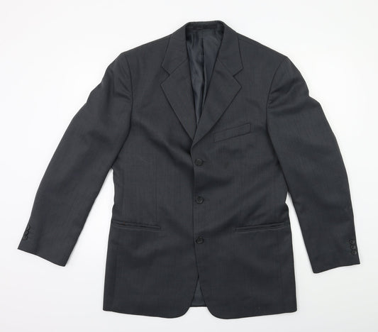 Mens UK Size 38 ZANTOS Regular Green Suit Jacket