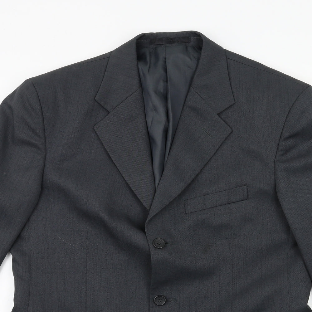 Mens UK Size 38 ZANTOS Regular Green Suit Jacket