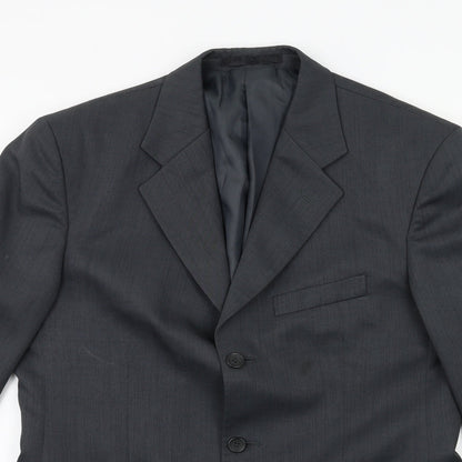 Mens UK Size 38 ZANTOS Regular Green Suit Jacket